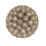 Silver 100 Light Starlight Sphere 7.5"