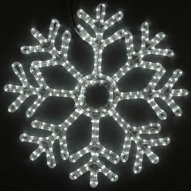 24" Fancy LED Snowflake-Pure White *On Sale*