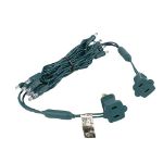 20 Light Warm White LED Mini Lights Green Wire