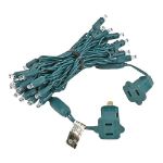 35 Light Warm White LED Mini Lights 11.5' Long on Green Wire