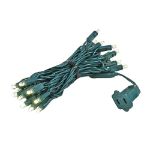 35 Light Warm White LED Mini Lights 11.5' Long on Green Wire