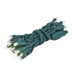 35 Light Non Connectable Warm White LED Mini Lights Green Wire