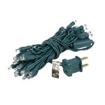 35 Light Non Connectable Warm White LED Mini Lights Green Wire