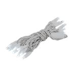 20 Light Non Connectable Pure White LED Mini Lights White Wire