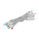 20 Light Non Connectable Multi LED Mini Lights White Wire