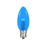 Blue Smooth Glass C9 LED Bulbs - 5pk