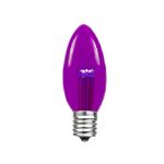 Purple Smooth Glass C9 LED Bulbs - 5pk