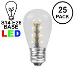 Warm White S14 LED Medium Base e26 Bulbs w/ 16 LEDs - 25pk