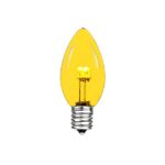 C7 - Yellow - Glass LED Replacement Bulbs - 25 Pack