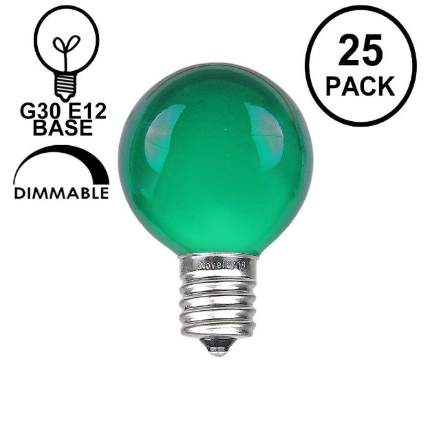 Green Satin G30 5 Watt Replacement Bulbs 25 Pack