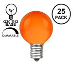 Orange Satin G30 5 Watt Replacement Bulbs 25 Pack