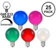Multi Satin G40 Globe Replacement Bulbs 25 Pack
