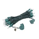 35 Light 17' Long Green Wire Christmas Mini Lights
