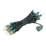 35 Light 17' Long Green Wire Christmas Mini Lights