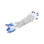 Non Connectable Blue White Wire Mini Lights 20 Light 8.5'
