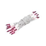 Non Connectable Purple White Wire Mini Lights 20 Light 8.5'