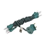 Non Connectable Green Wire Mini Lights 10 Light 5.5'