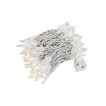 100 Light 22' Long White Wire Christmas Mini Lights