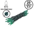 Non Connectable Green Green Wire Mini Lights 20 Light 8.5'