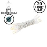 Non Connectable White Wire Mini Lights 20 Light 8.5' 