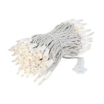 100 Light 34' Long White Wire Christmas Mini Lights