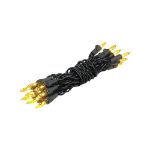 Non Connectable Yellow Black Wire Mini Lights 20 Light 8.5'