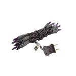Non Connectable Purple Brown Wire Mini Lights 20 Light 8.5'