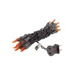 Non Connectable Amber/Orange Brown Wire Mini Lights 20 Light 8.5'