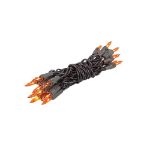 Non Connectable Amber/Orange Brown Wire Mini Lights 20 Light 8.5'