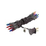 Non Connectable Multi Brown Wire Mini Lights 20 Light 8.5'
