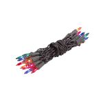 Non Connectable Multi Brown Wire Mini Lights 20 Light 8.5'