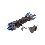 Non Connectable Blue Brown Wire Mini Lights 20 Light 8.5'