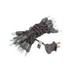 Non Connectable Brown Wire Mini Lights 35 Light 13.5'