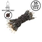 Non Connectable Brown Wire Mini Lights 35 Light 13.5'