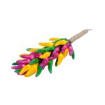Purple/Green/Yellow Chili Pepper Cluster Ristras 50 light