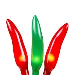 Red and Green Chili Pepper Cluster Ristras 50 light
