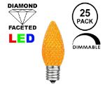 Amber C7 LED Replacement Bulbs 25 Pack