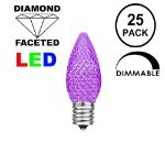 Purple C7 LED Replacement Bulbs 25 Pack