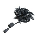 Coaxial 50 LED Warm White 4" Spacing Black Wire