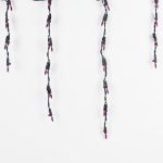 Purple 100 Light Icicle Lights Black Wire Medium Drops