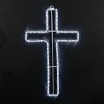 24" Christian Cross LED Rope Light Motif 
