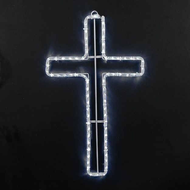 24" Christian Cross LED Rope Light Motif 