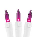 Non Connectable Purple White Wire Mini Lights 20 Light 8.5'