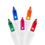 Non Connectable Multi (assorted) White Wire Mini Lights 20 Light 8.5'