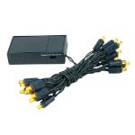 20 LED Battery Operated Lights Yellow Green Wire