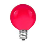100 G40 Globe String Light Set with Pink Bulbs on Green Wire