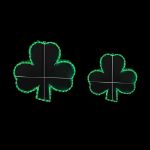 24" Shamrock LED St. Patrick's Day Motif