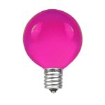 100 G40 Globe String Light Set with Purple Bulbs on Brown Wire