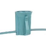 100 G50 Globe Light String Set with Blue on Green Wire