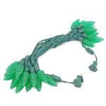 25 Green LED C9 Pre-Lamped String Lights Green Wire